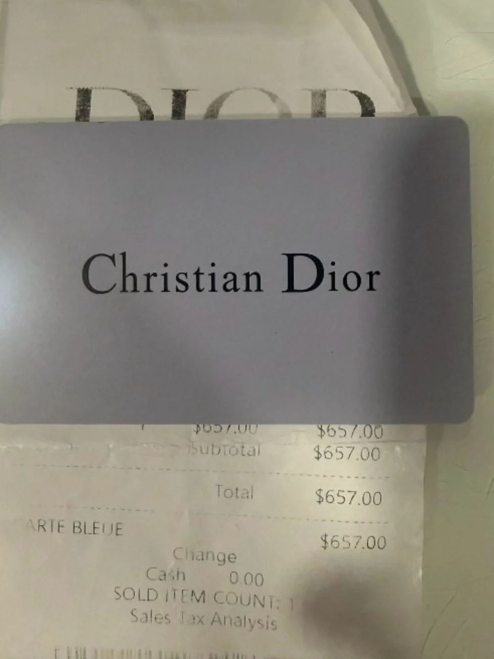 Dior Black & Beige Monogram Clasp Wallet with Gold 'D' Accent